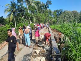 Pelaksanaan TMMD Pembangunan Talud